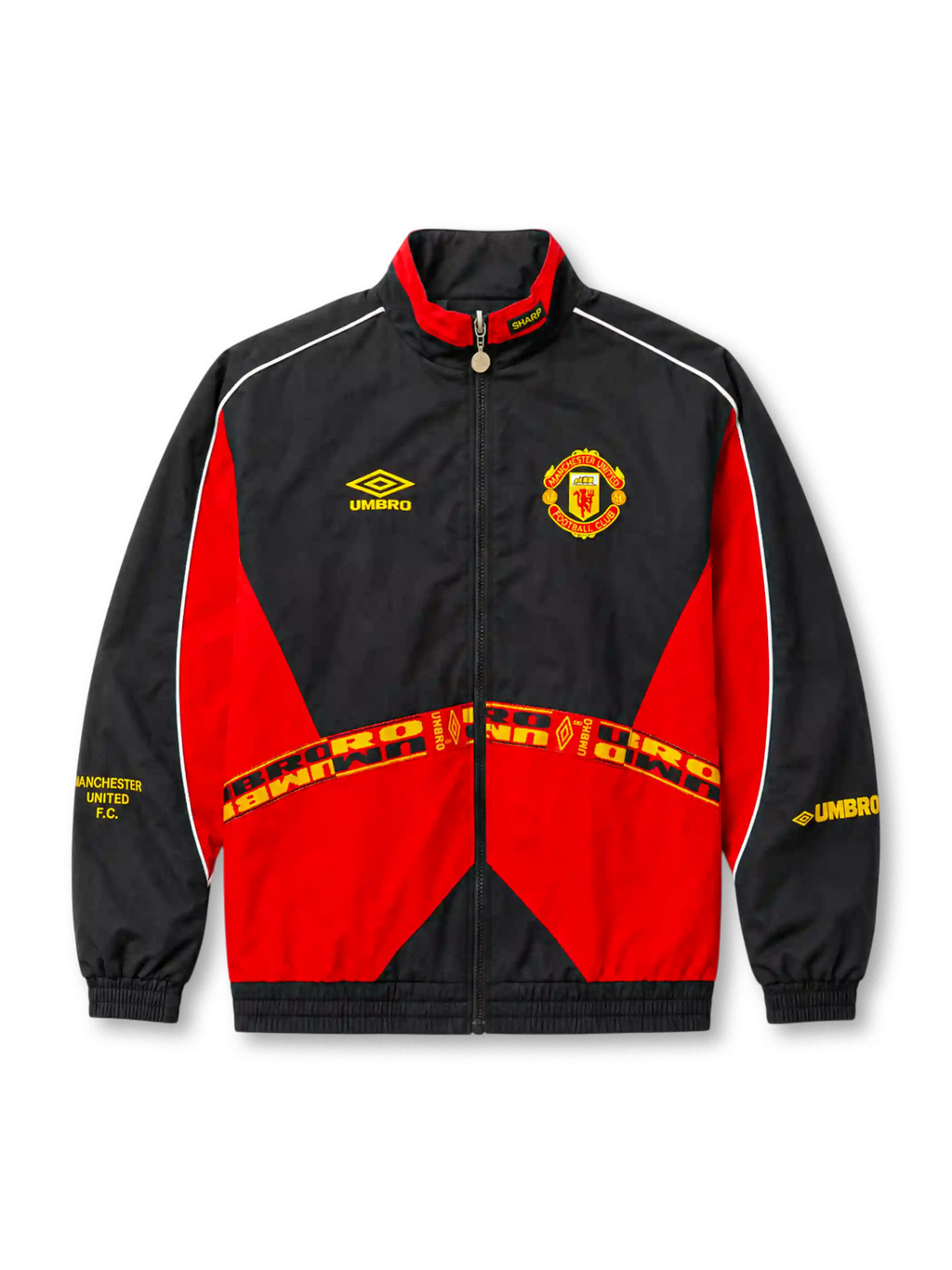 Manchester United Black 1996/97 Retro Windbreaker Jacket 2026