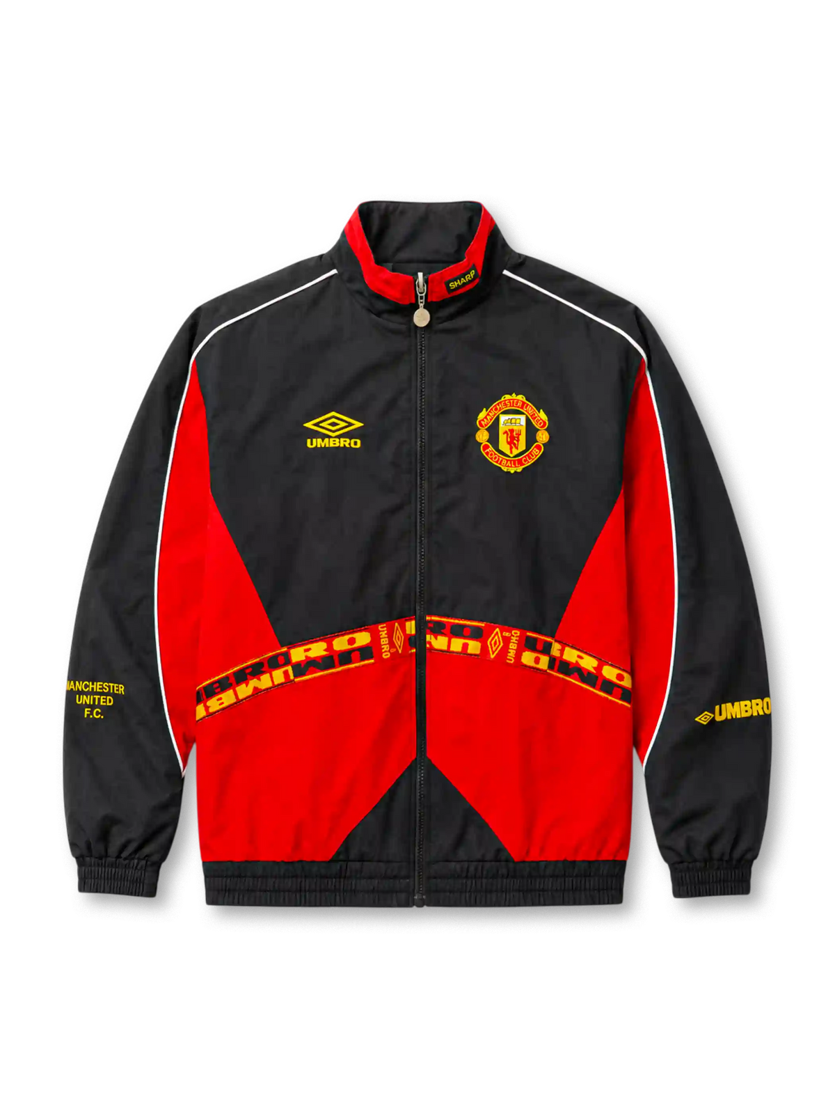 Manchester United Black 1996/97 Retro Windbreaker Jacket 2026