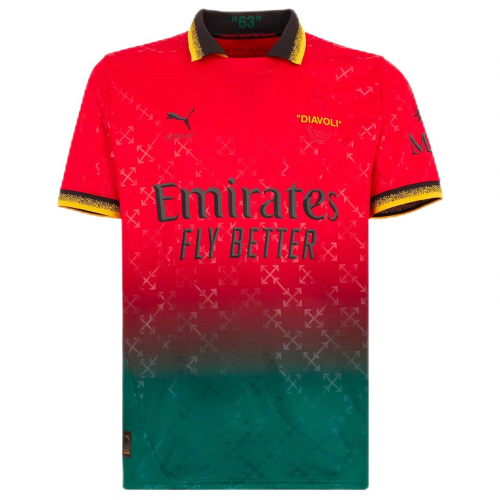 AC Milan Fourth Goalkeeper Red/Green 2024/25 - Master Quality