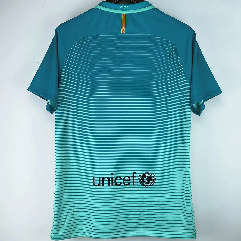 2016/17 FCB Third Cyan blue - Retro Jersey