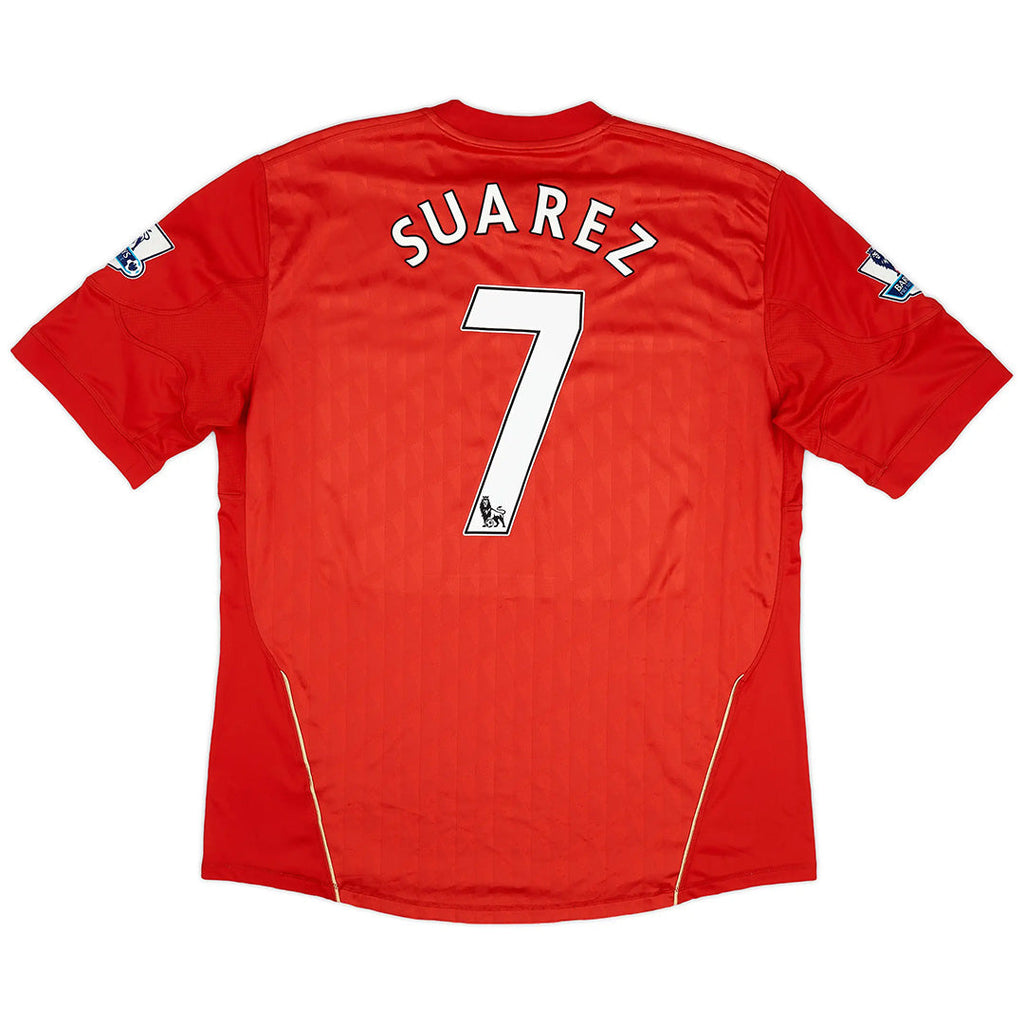 Suarez 7 - 2010/12 Liverpool Home Jersey - Retro