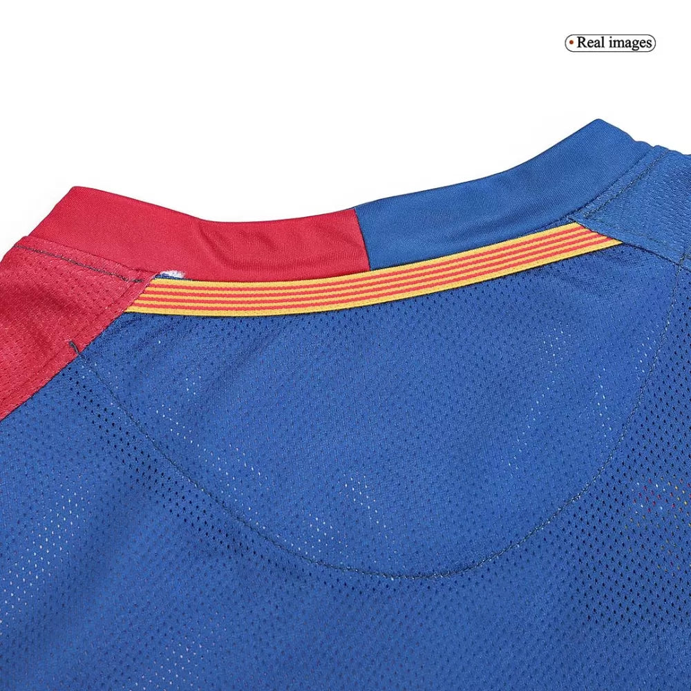 A. Iniesta 8 - 2008/09 FCB Home Fullsleeves Retro Jersey - Original Quality