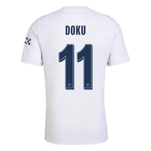 Doku 11 - Manchester City Third White 2026/27 - Master Quality (UCL Font)