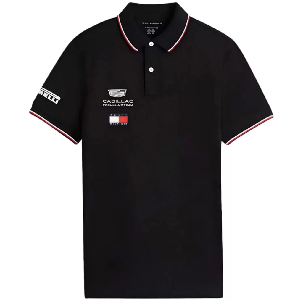 Cadillac Racing F1 Black Polo - (Superior Quality)