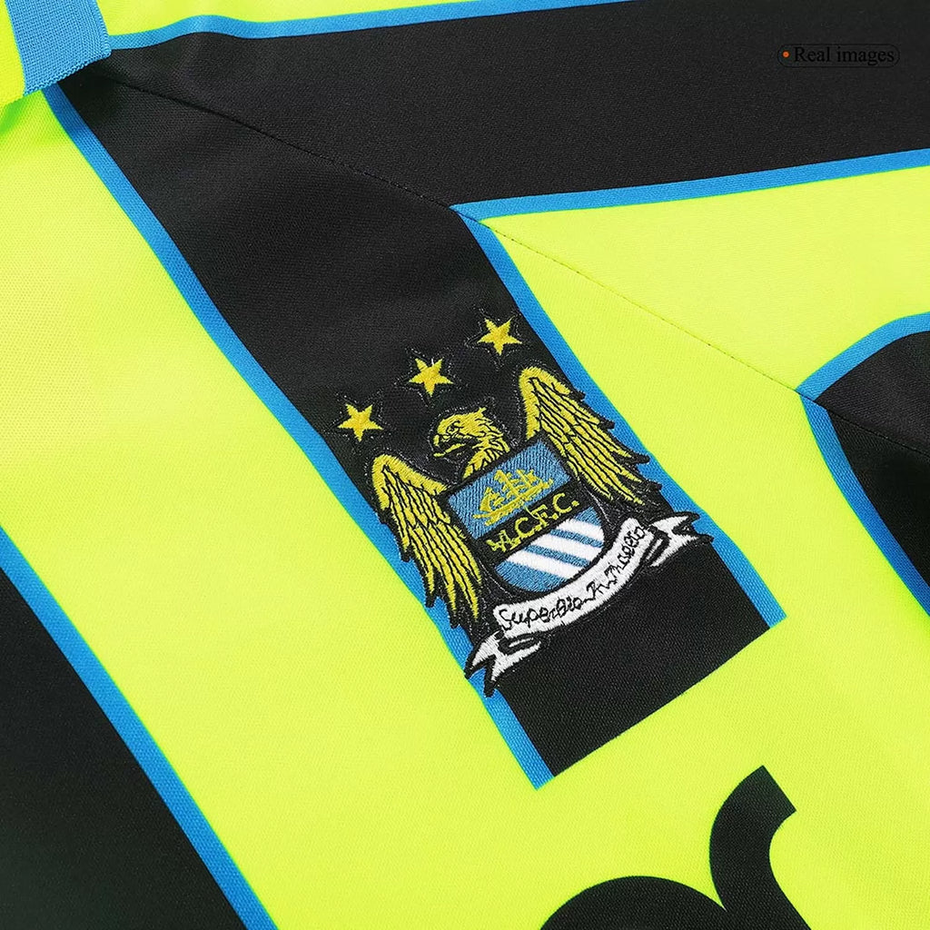 1998/99 - Manchester City Away Black/Neon Jersey - Retro