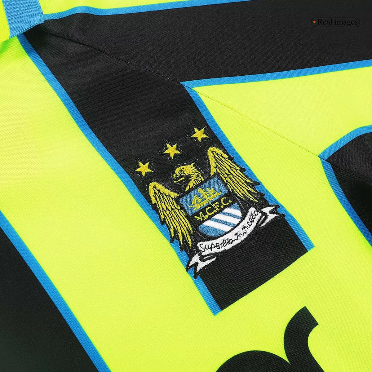 1998/99 - Manchester City Away Black/Neon Jersey - Retro