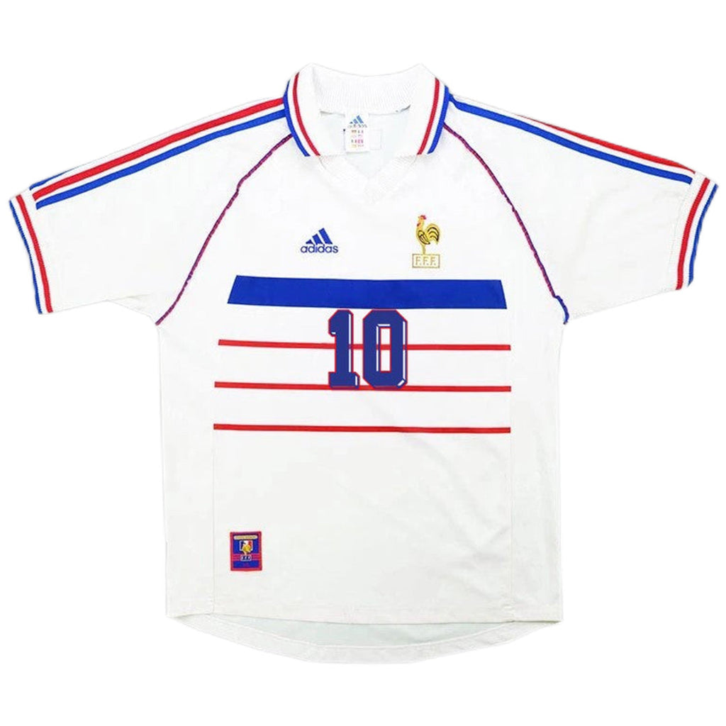 Zidane 10 - 1998 France Away Jersey - Retro