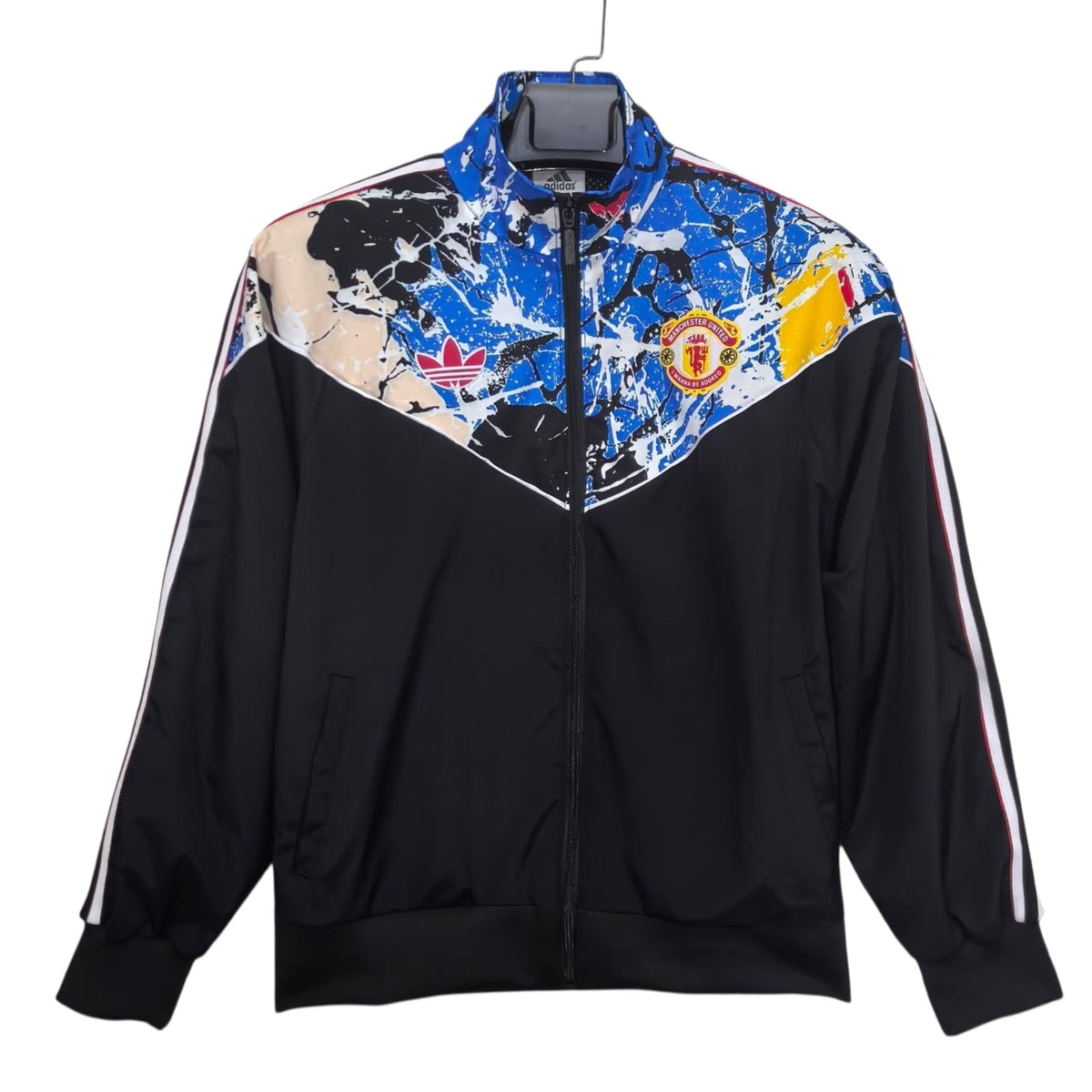 Manchester United x Stone Roses Black Windbreaker Jacket 2026