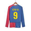 Eto'o 9 - 2008/09 FCB Home Fullsleeves Retro Jersey - Original Quality
