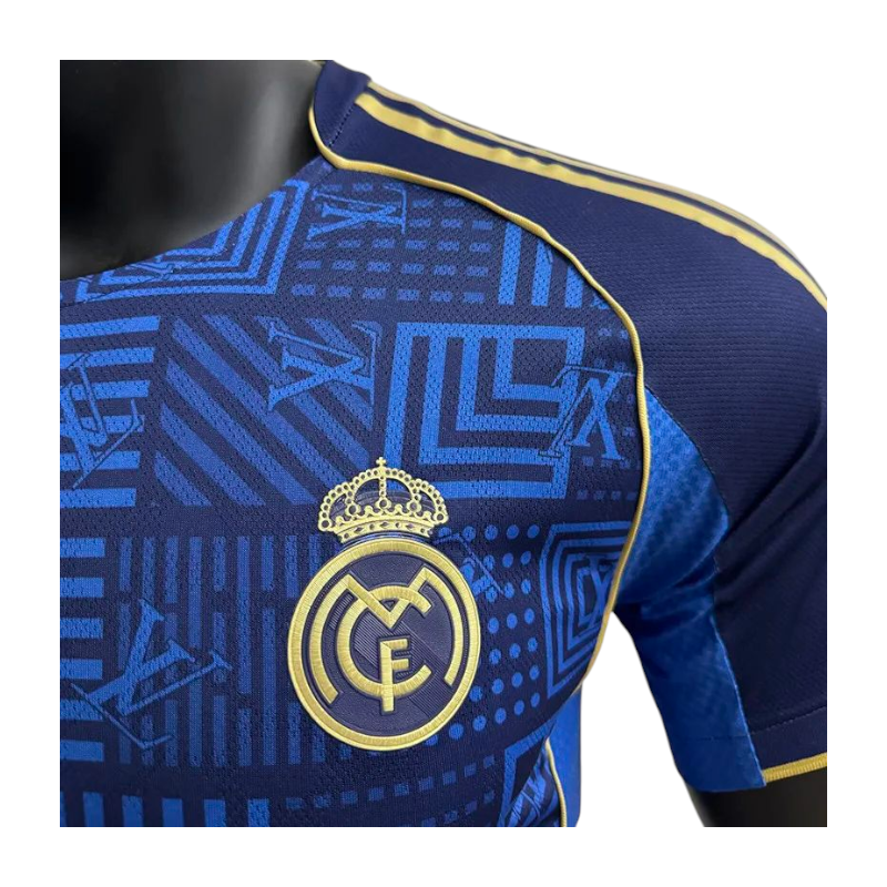 Merengues Louis vuitton Blue Jersey 2025/26 - Player Version Quality