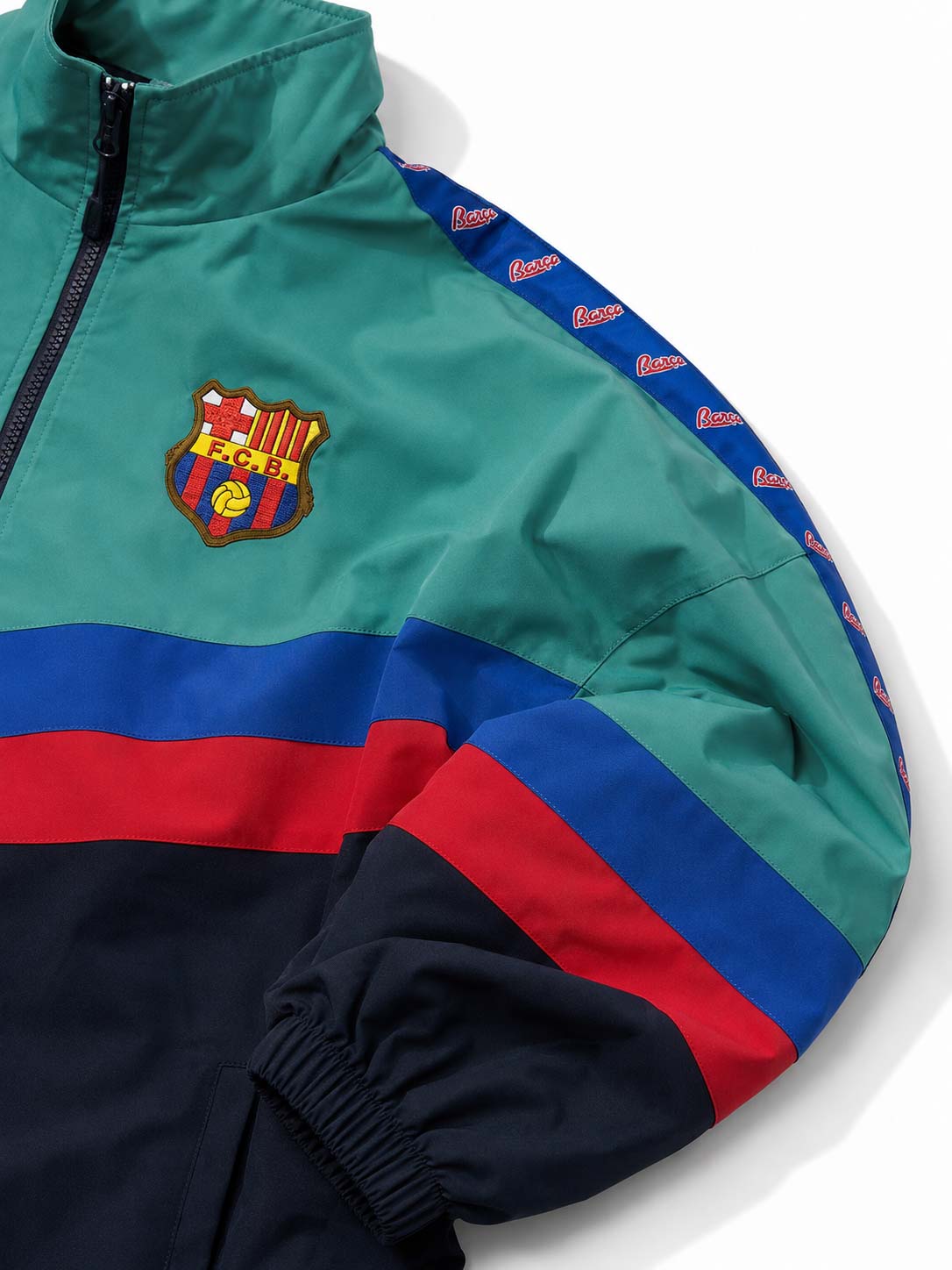 FCB Green/Blue 1995 Retro Windbreaker Jacket 2026
