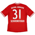 Schweinsteiger 31 - 2013/14 Bayern Munich Home Jersey - Retro
