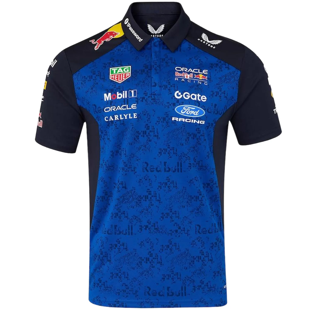 Red Bull Team F1 Blue Polo T-Shirt (Superior Quality)