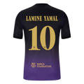 Lamine Yamal 10 - FCB Away Player Black/Purple 2026/27 - Player Version Quality (UCL Font)