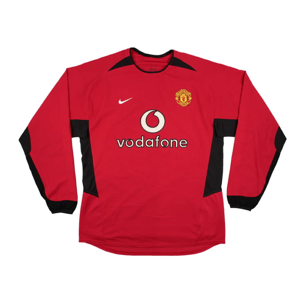 2002-04 Manchester United Home Fullsleeves Jersey - Retro