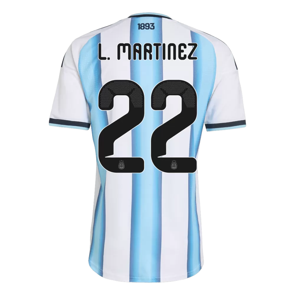 L. Martinez 22 - Argentina Home World Cup 2026 - Player Version (Authentic)