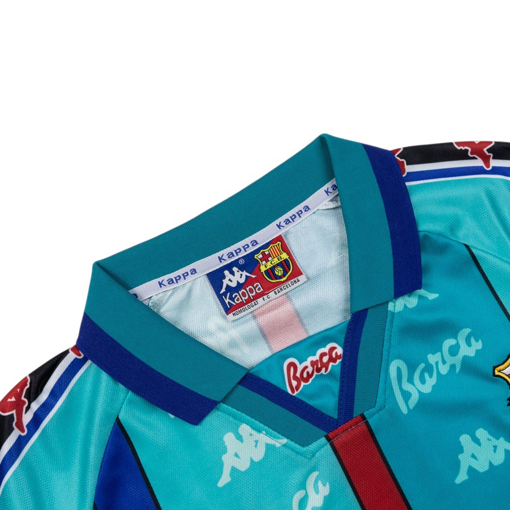 1995/97 FCB Away Light Blue - Retro Jersey