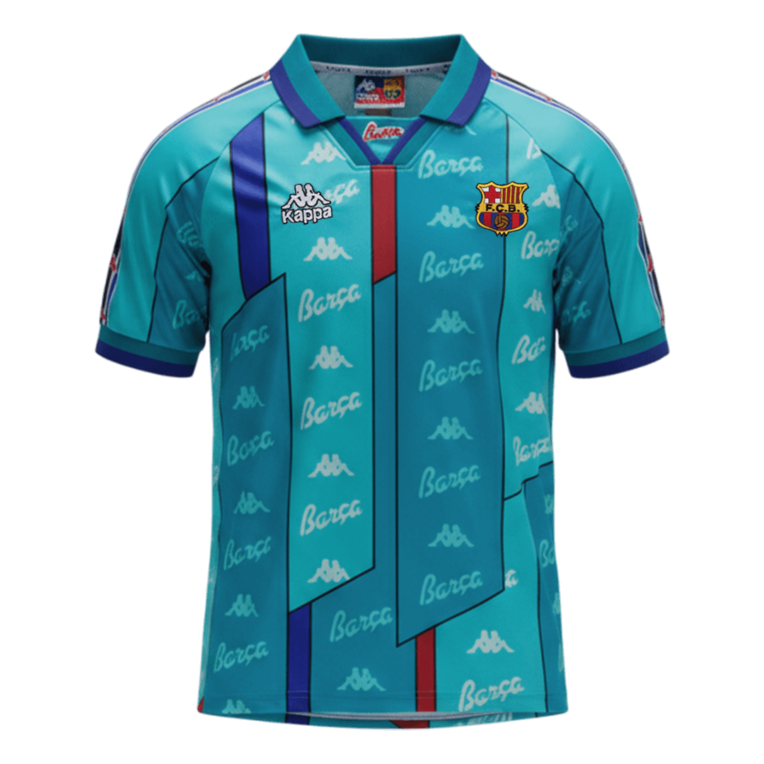 1995/97 FCB Away Light Blue - Retro Jersey