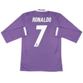 Ronaldo 7 - 2016/17 Merengues Away Fullsleeves Jersey - Retro
