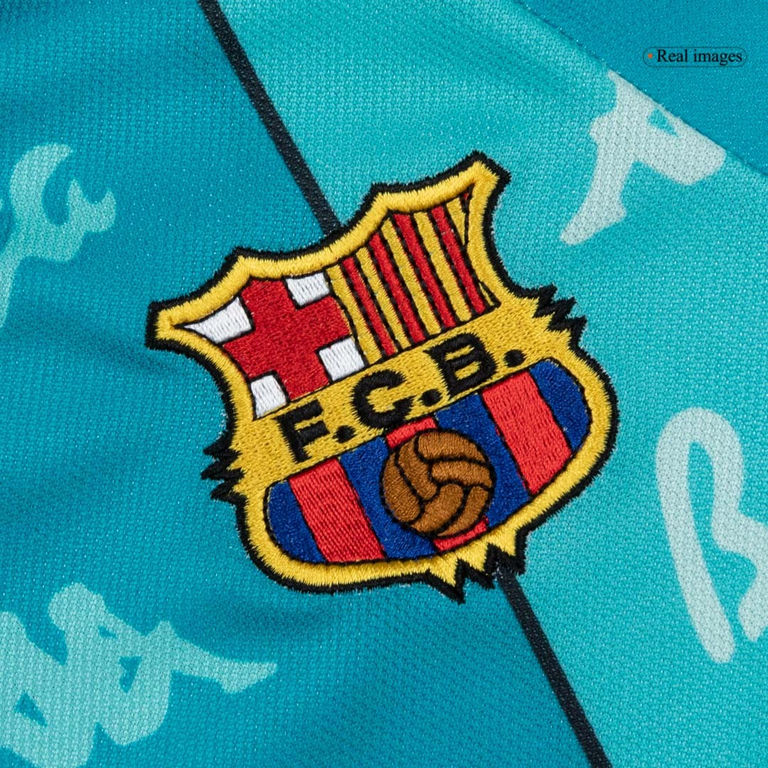 1995/97 FCB Away Light Blue - Retro Jersey