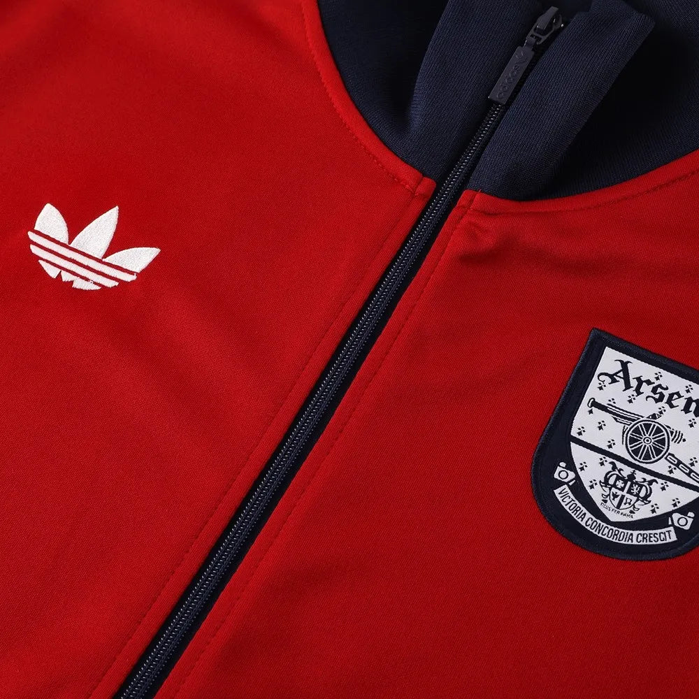 Gunners Maroon Retro Style Anthem Jacket - 2025/26