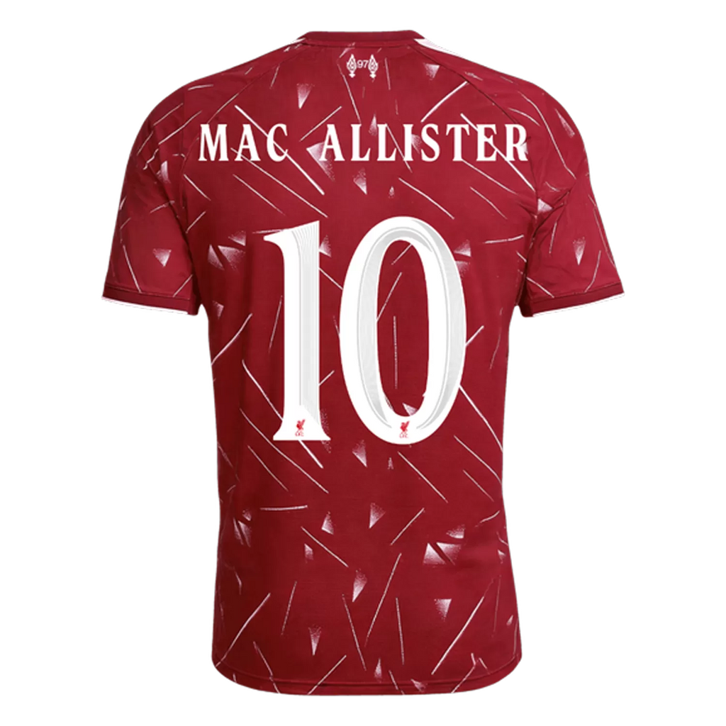 Mac Allister 10 - Liverpool Home 2026/27 - Player Version Quality (UCL Font)