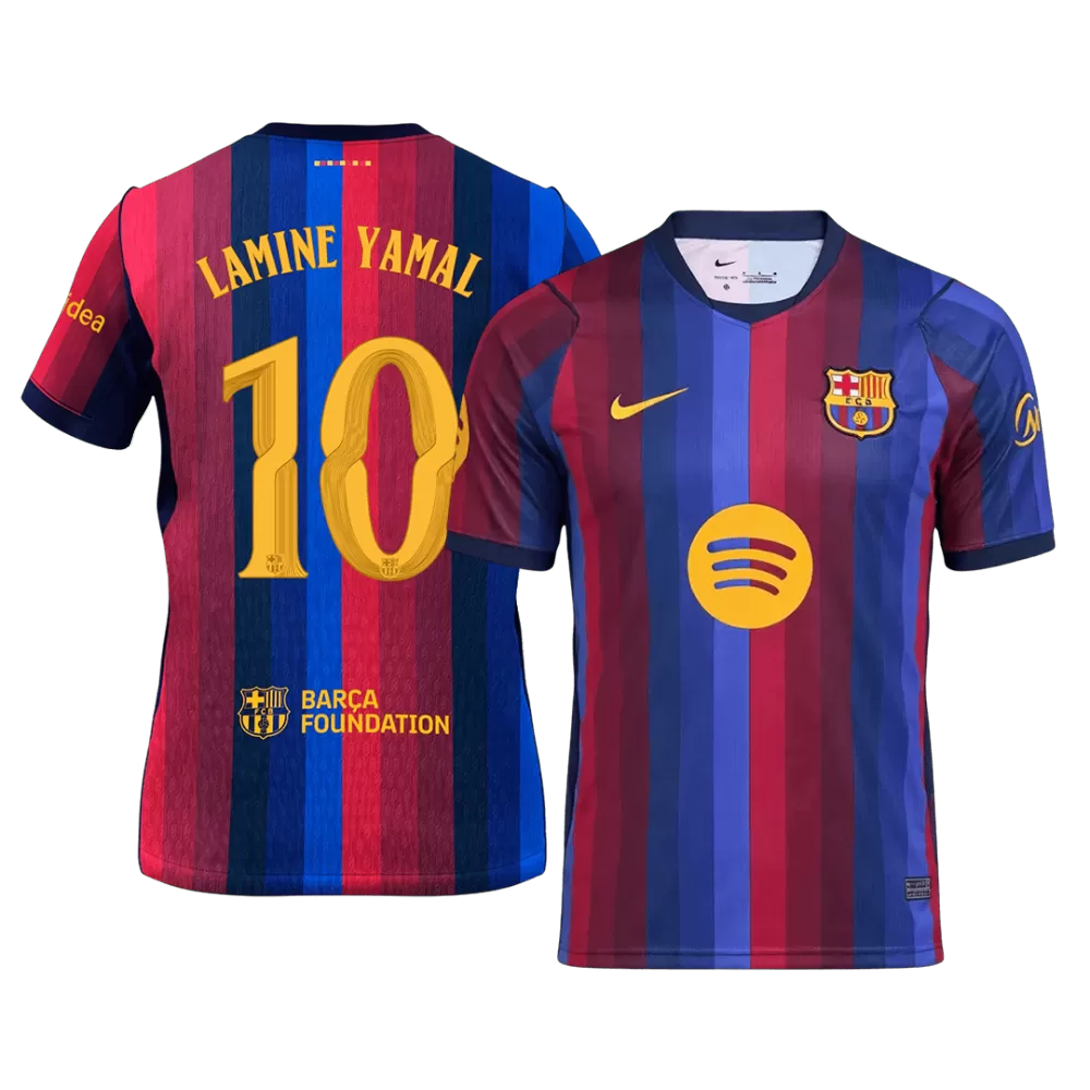 Lamine Yamal 10 - FCB Home 2026/27 - Master Quality ( UCL Font )