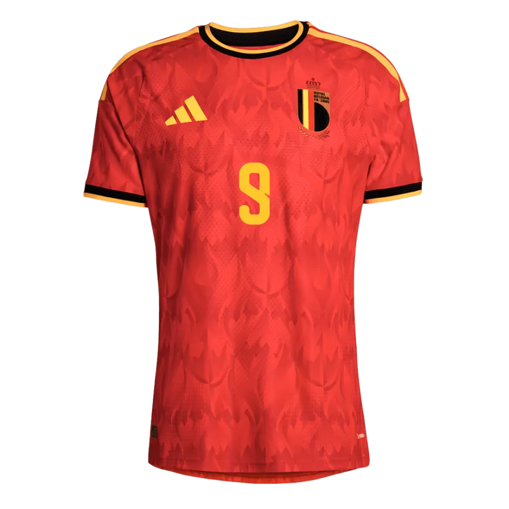 Lukaku 9 - Belgium Home World Cup 2026 - Player Version (Authentic)
