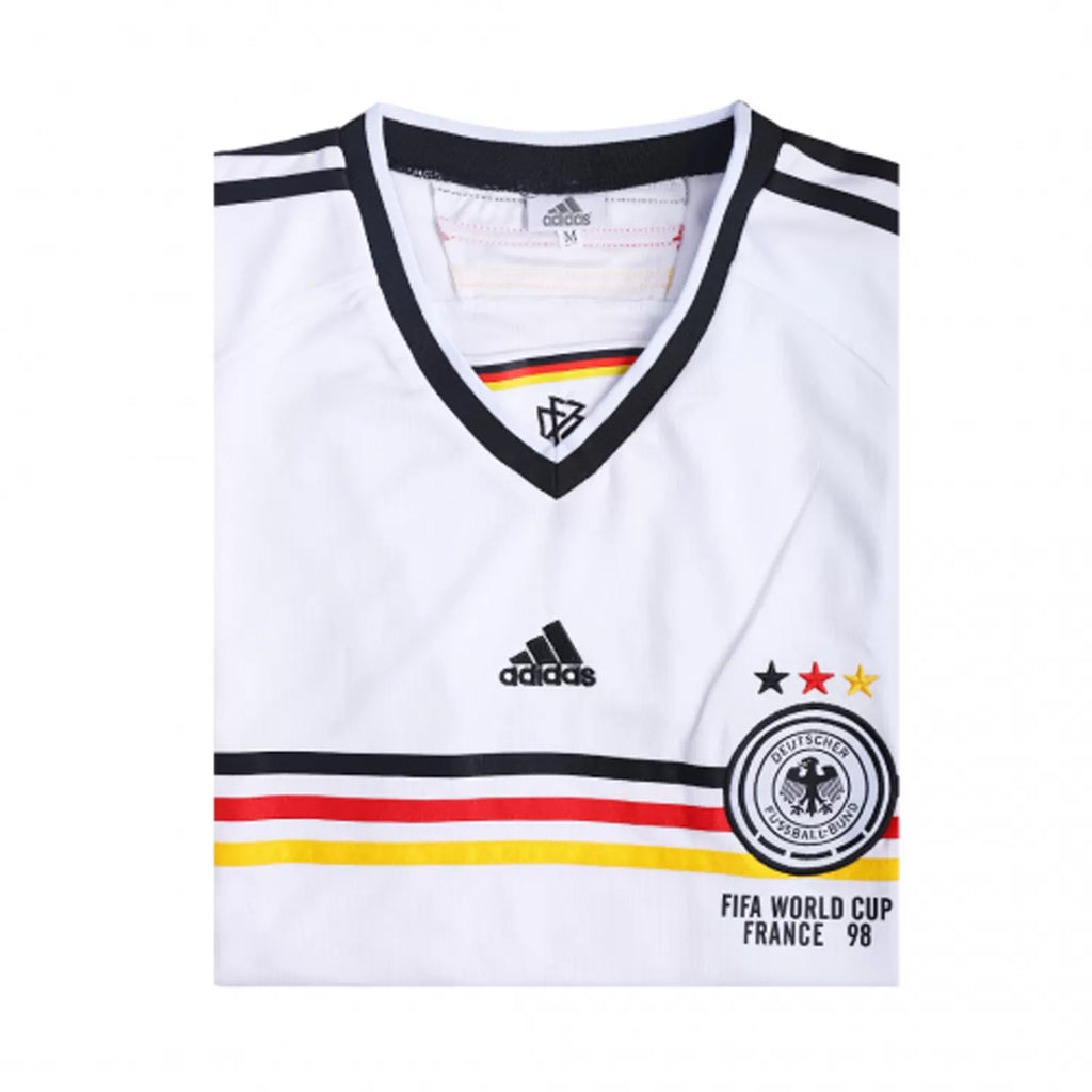 1998 Germany Home White Jersey - Retro ( Original Quality )