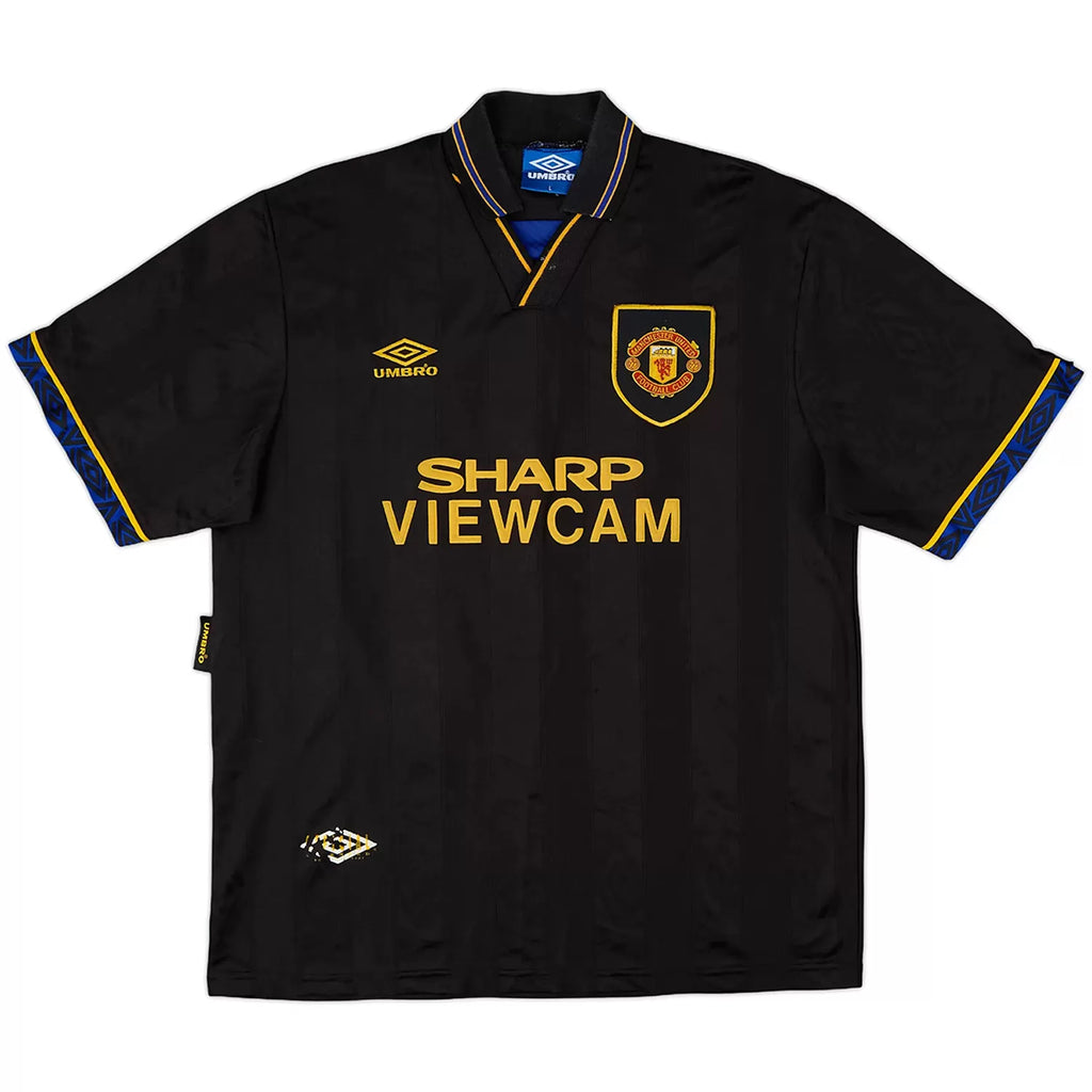 1993-95 Manchester United Away Black - Retro