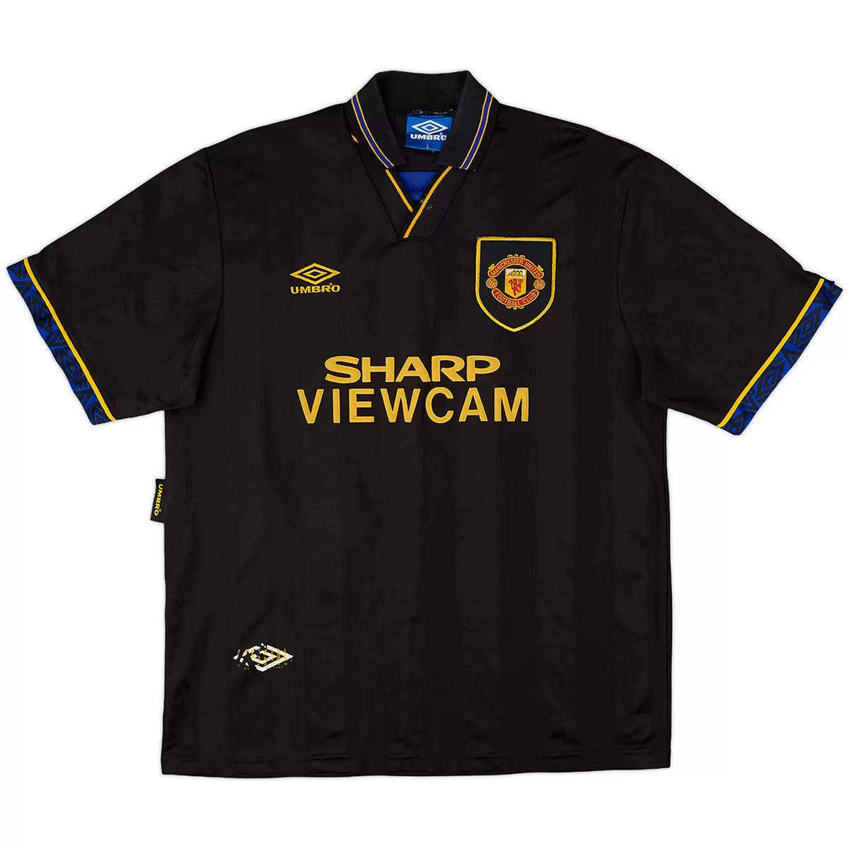 1993-95 Manchester United Away Black - Retro