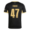 Foden 47 - Manchester City Away Black 2026/27 - Master Quality (UCL Font)