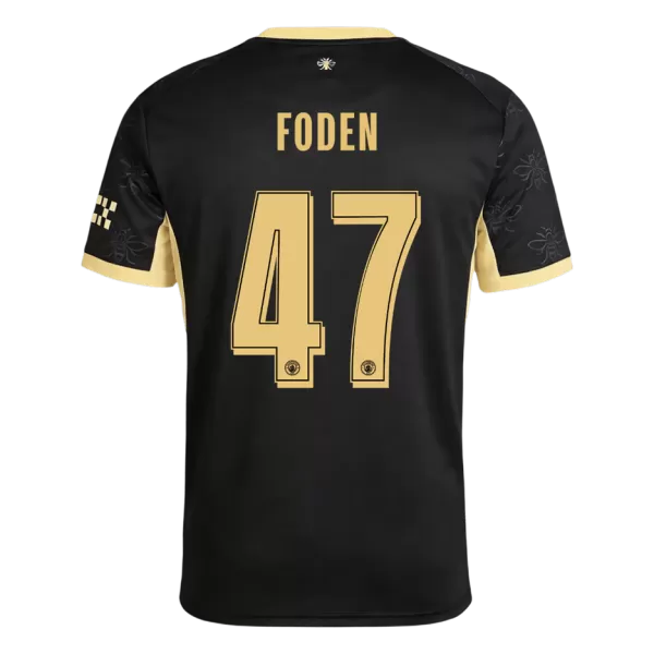 Foden 47 - Manchester City Away Black 2026/27 - Master Quality (UCL Font)
