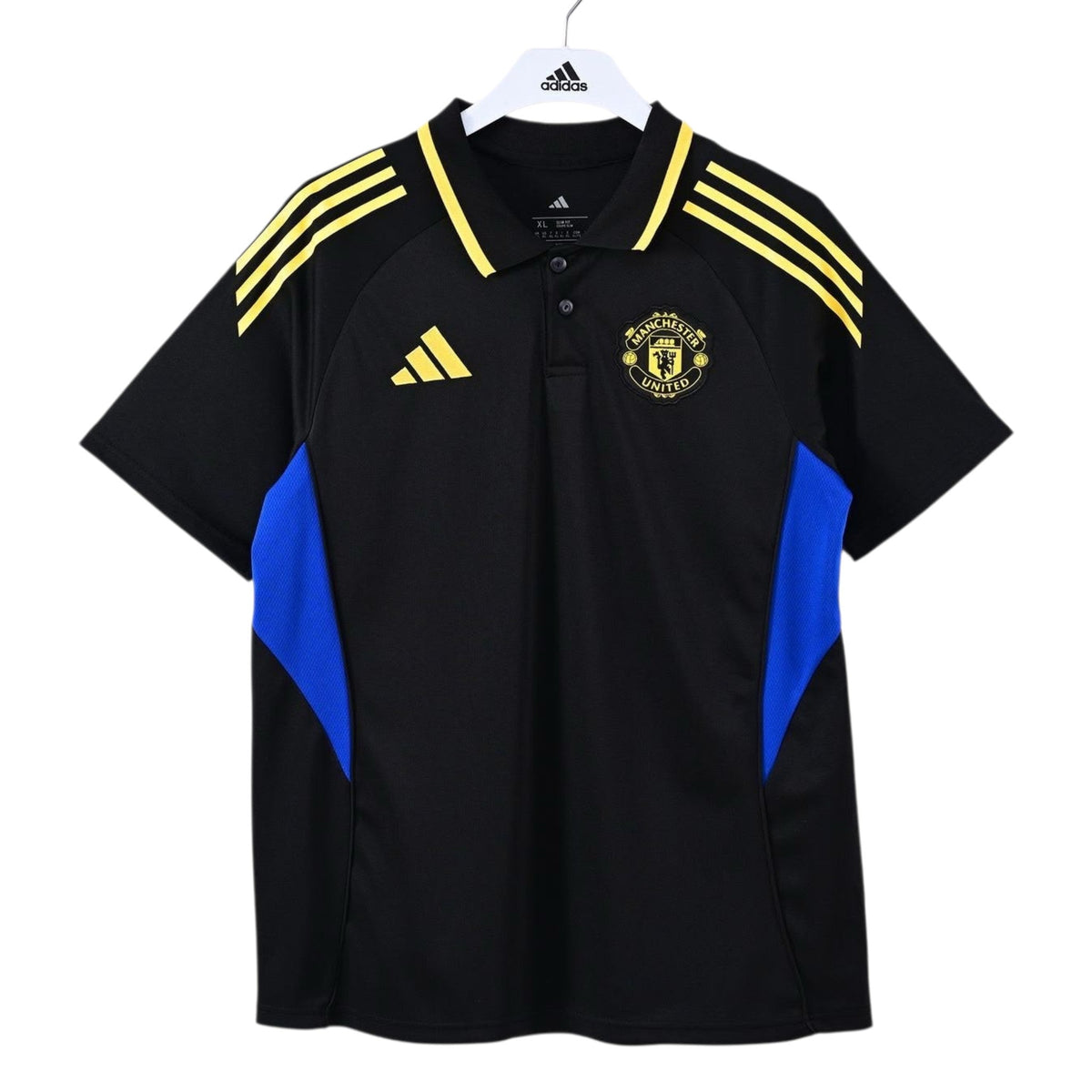 Manchester United Black/Yellow Stripes Polo 2026 - Master quality (Superior Quality)