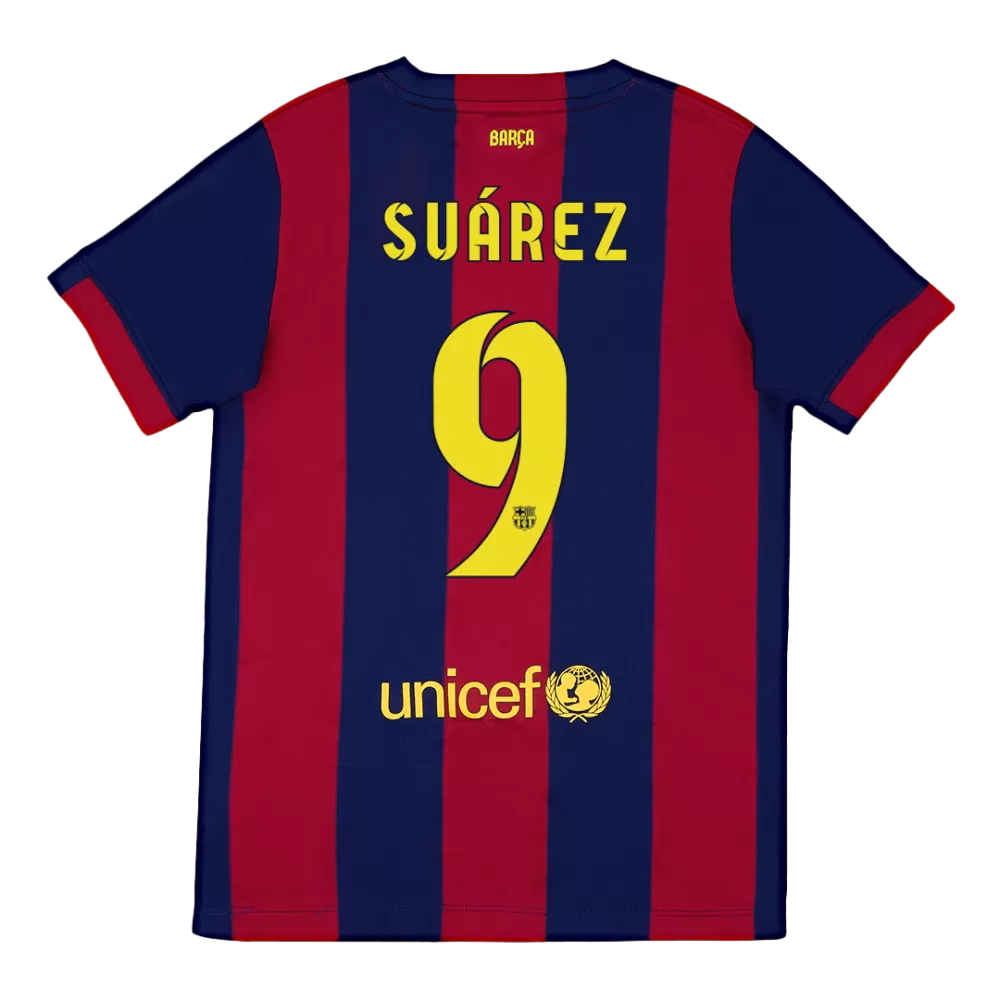 Suarez 9 - 2014/15 FCB Home Retro Jersey