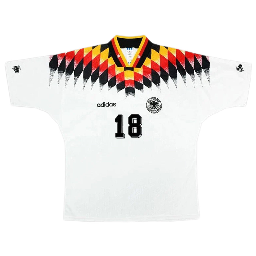 Klinsmann 18 - 1994 Germany Home Jersey - Retro ( Original Quality )