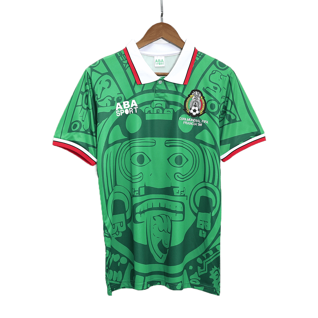 1998 Mexico Home Green Jersey - Retro (Authentic)