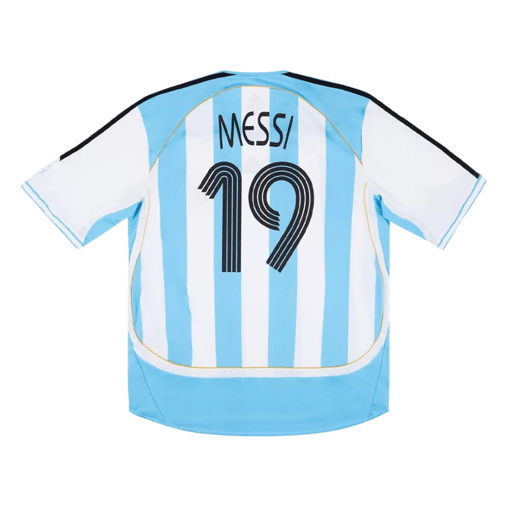 Messi 19 - 2006/07 Argentina Home Retro Jersey - Authentic