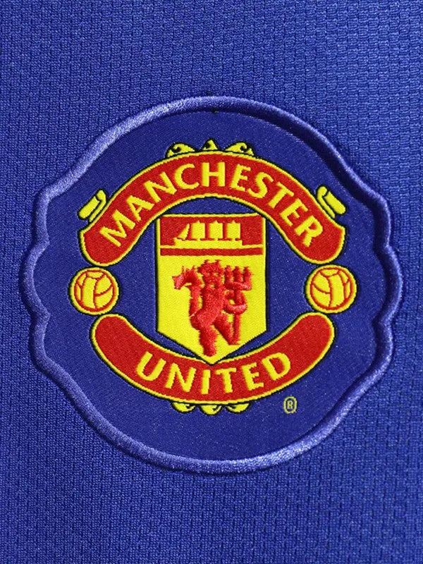 2008/09 Manchester United Third Fullsleeves Blue - Retro Jersey