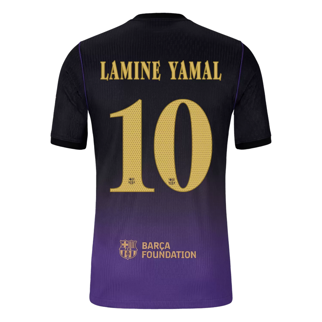 Lamine Yamal 10 - FCB Away Black 2026/27 - Master Quality (UCL Font)