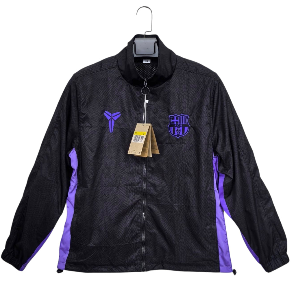 FCB x Kobe Black Windbreaker Jacket 2025/26