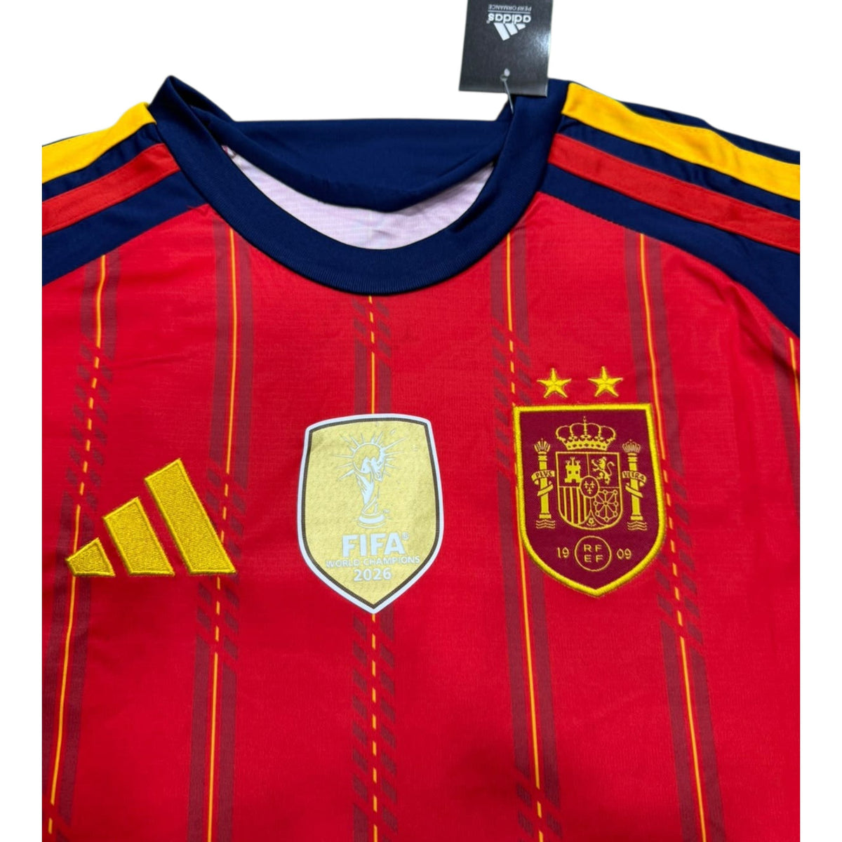 Spain Home Champions 2 Star Kit World Cup 2026 - (Jersey + Shorts)