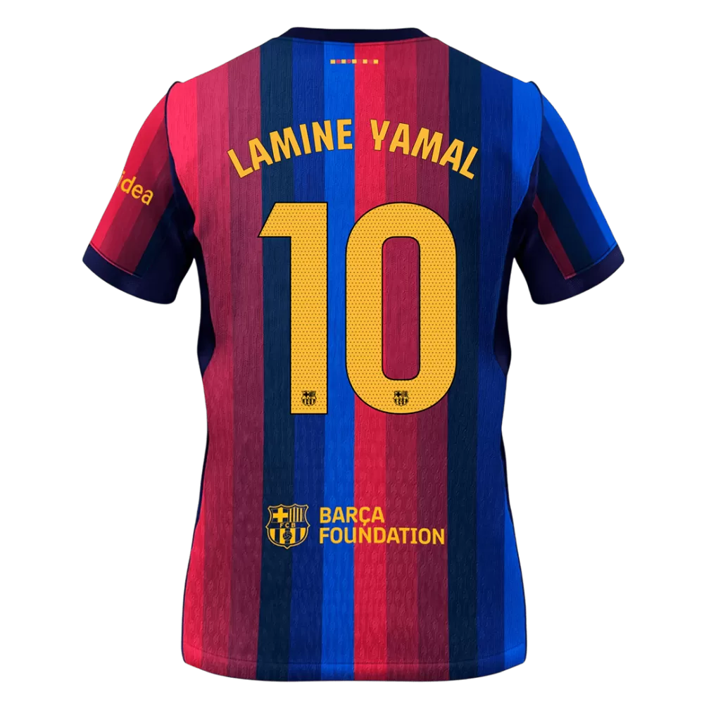 Lamine Yamal 10 - FCB Home 2026/27 - Master Quality ( La Liga Font )