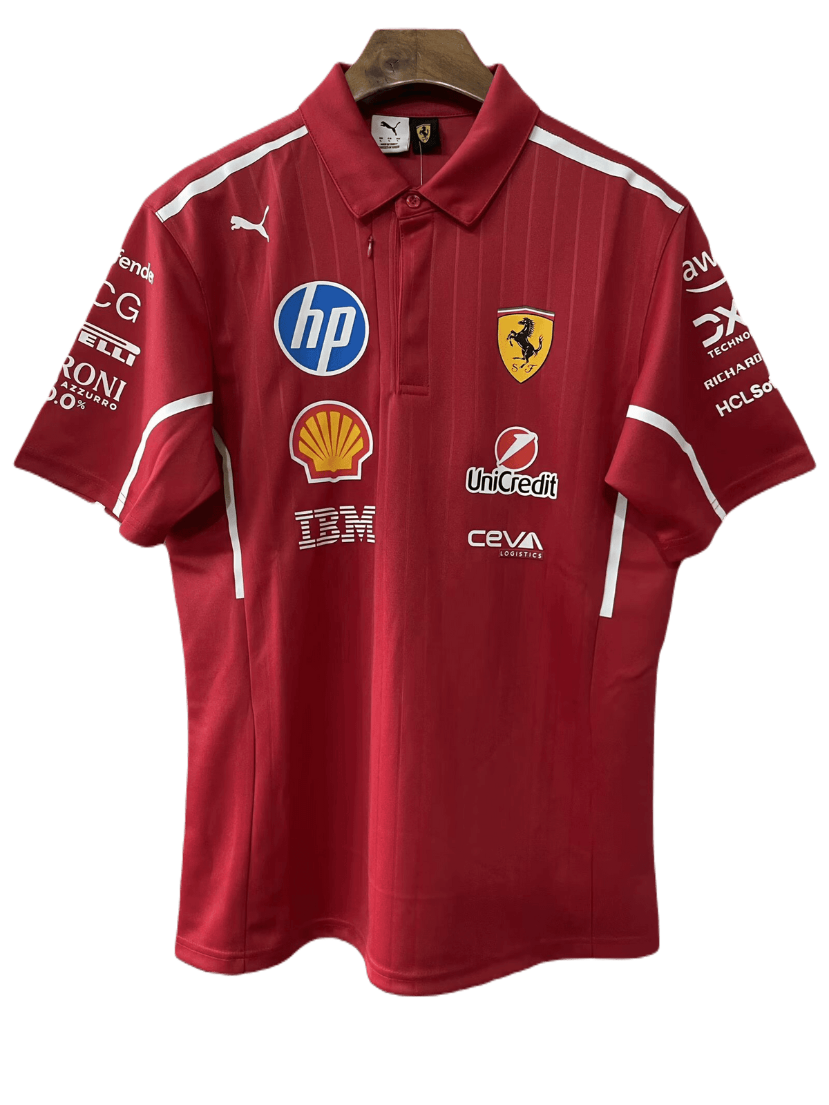 Scuderia Ferrari F1 Red 2025 Polo T-Shirt With Collar (Superior Quality)