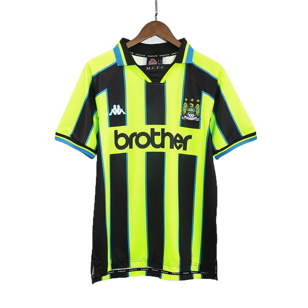 1998/99 - Manchester City Away Black/Neon Jersey - Retro