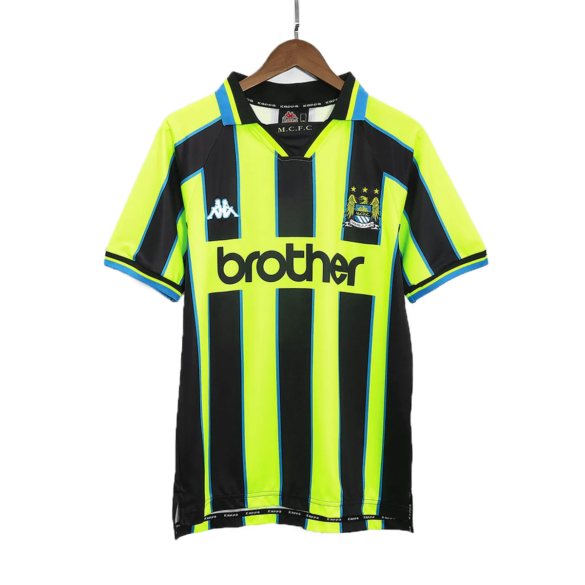 1998/99 - Manchester City Away Black/Neon Jersey - Retro