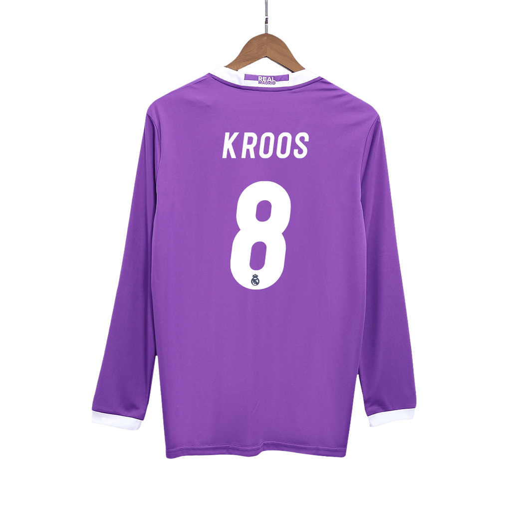 Kroos 8 - 2016/17 Merengues Away Fullsleeves Jersey - Retro