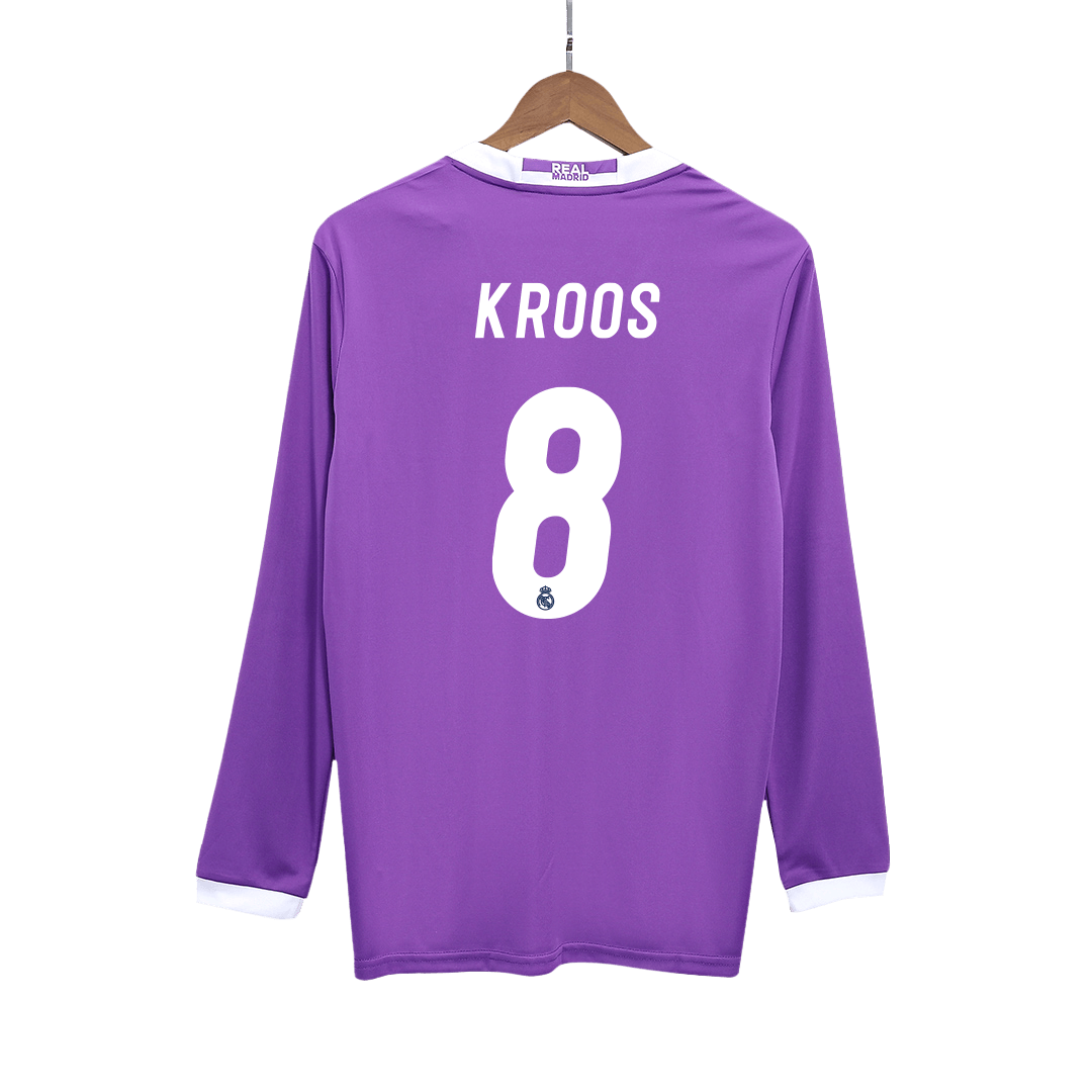 Kroos 8 - 2016/17 Merengues Away Fullsleeves Jersey - Retro