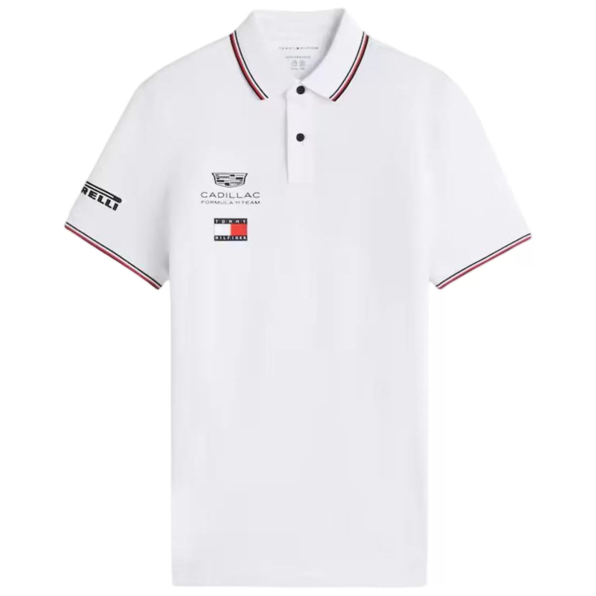 Cadillac Racing F1 White Polo - (Superior Quality)