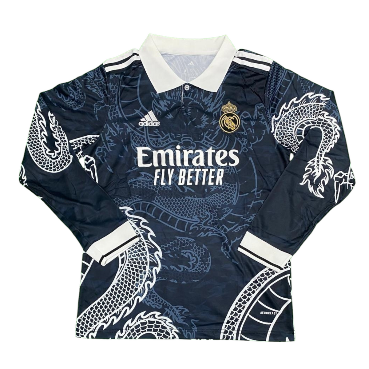 Merengues Dragon Black Fullsleeves Jersey - Master Quality